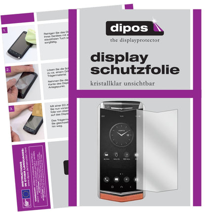 6x Schutzfolie klar für Vertu Aster P Display-Schu (1)