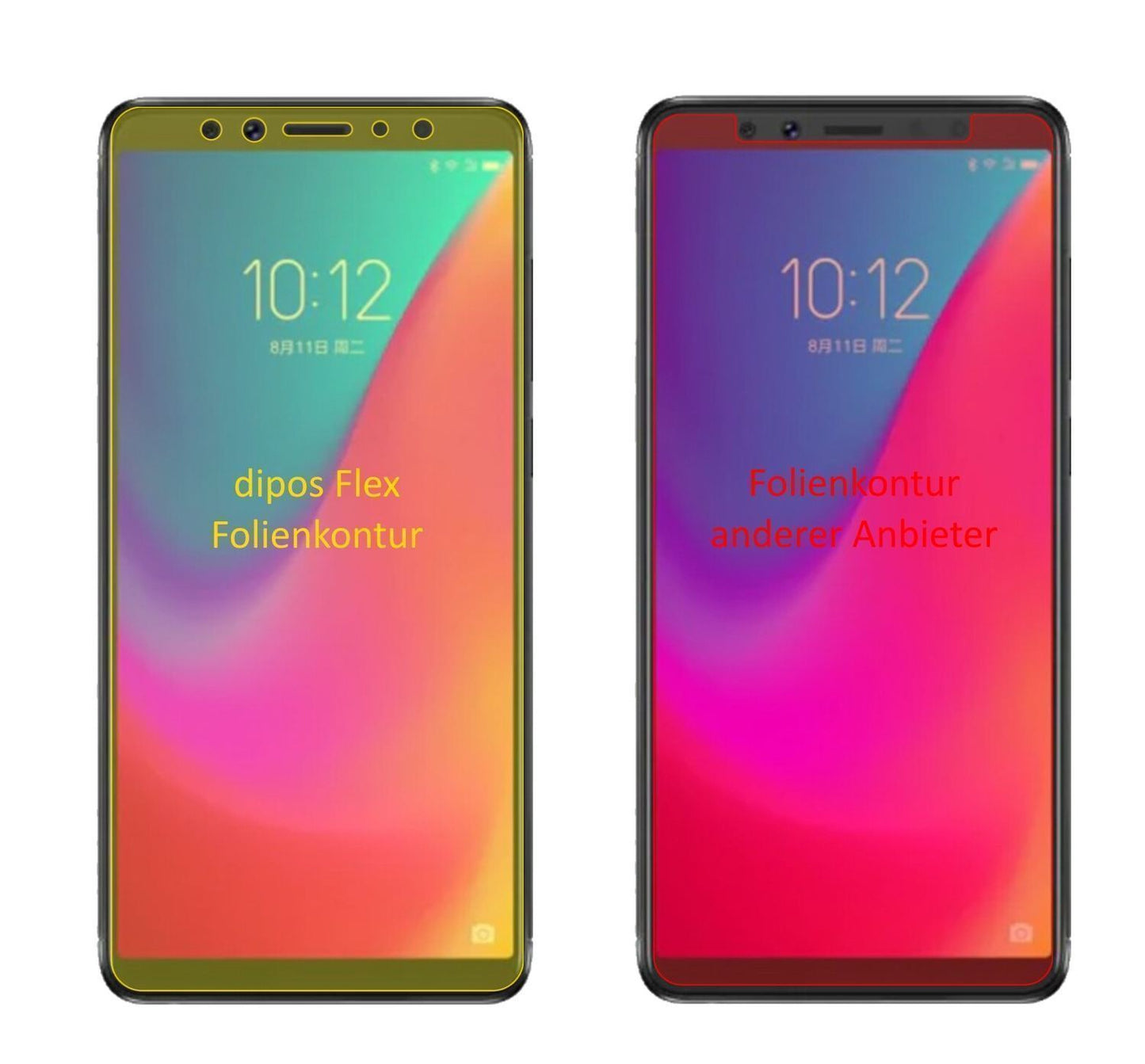 3x 3D Full Cover Schutzfolie für Lenovo K5 Pro (2)