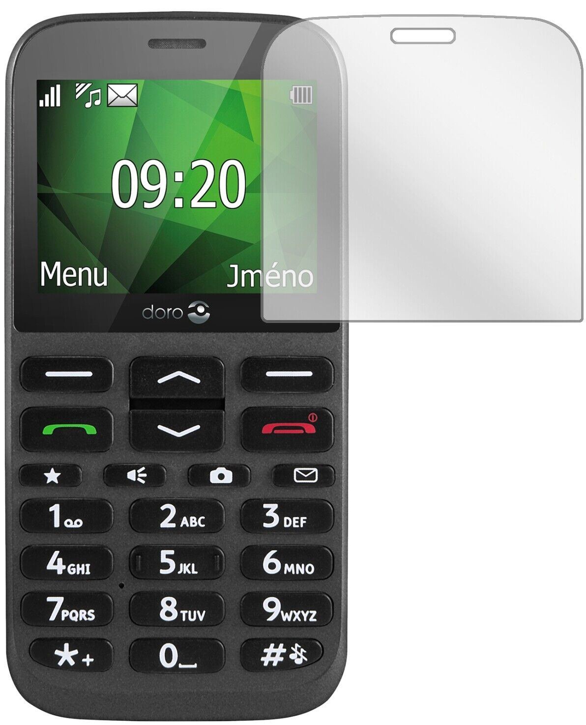5x Schutzfolie klar für Doro 1370 Display-Schutzfo (1)