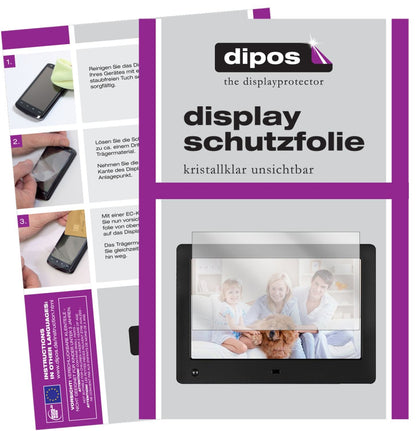2x Schutzfolie klar für Xoro DPF 8A2 Display-Schut (1)