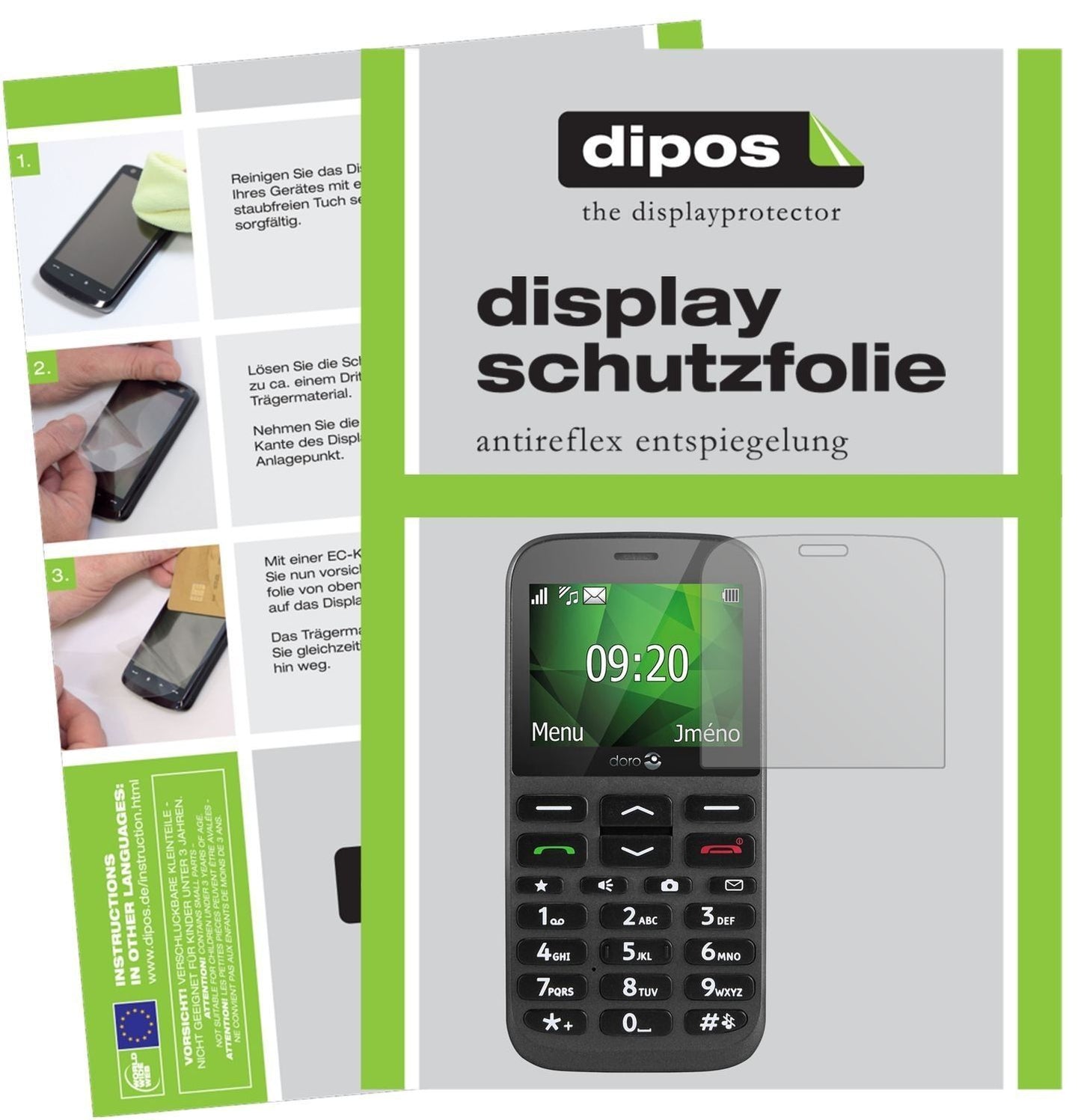6x Schutzfolie matt für Doro 1370 Display-Schutzfo (1)