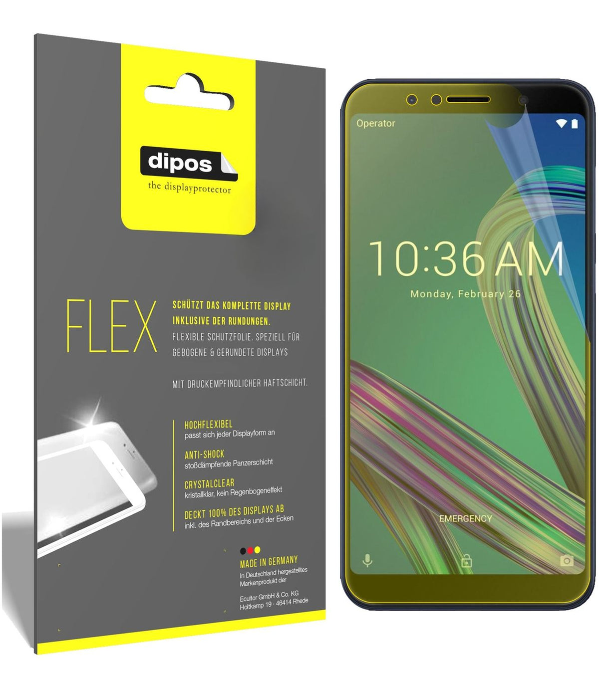 3x 3D Full Cover Schutzfolie für Asus ZenFone Max  (1)