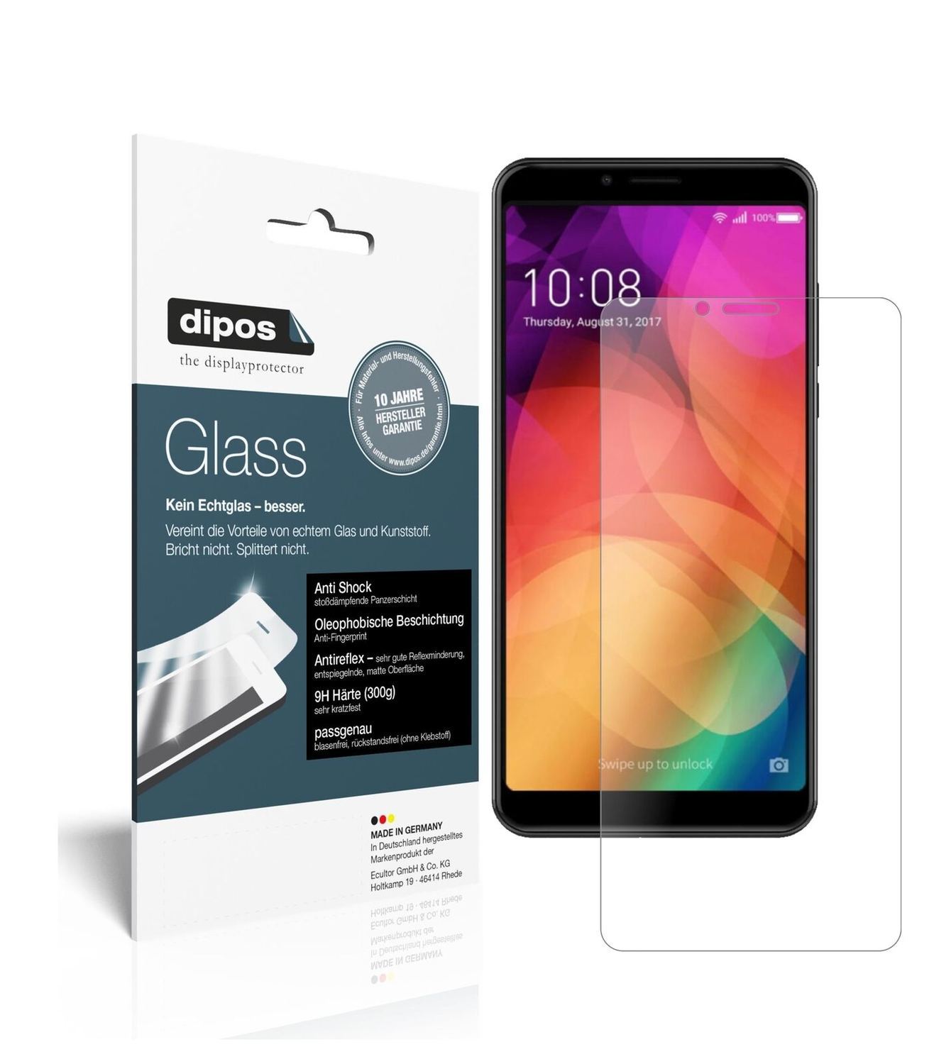 1x 9H Schutzfolie matt für Coolpad Note 8 Panzerfo (2)