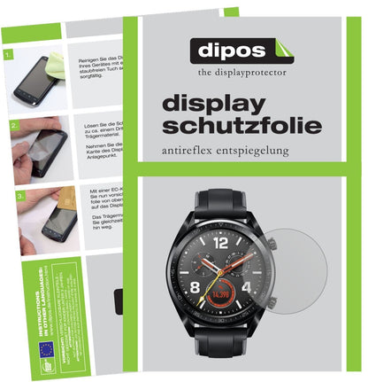 6x Schutzfolie matt für Huawei Watch GT Display-Sc (1)