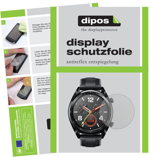 6x Schutzfolie matt für Huawei Watch GT Display-Sc (1)