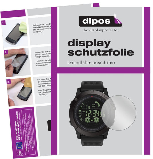 6x Schutzfolie klar für Gokoo S10 Smartwatch Displ (1)