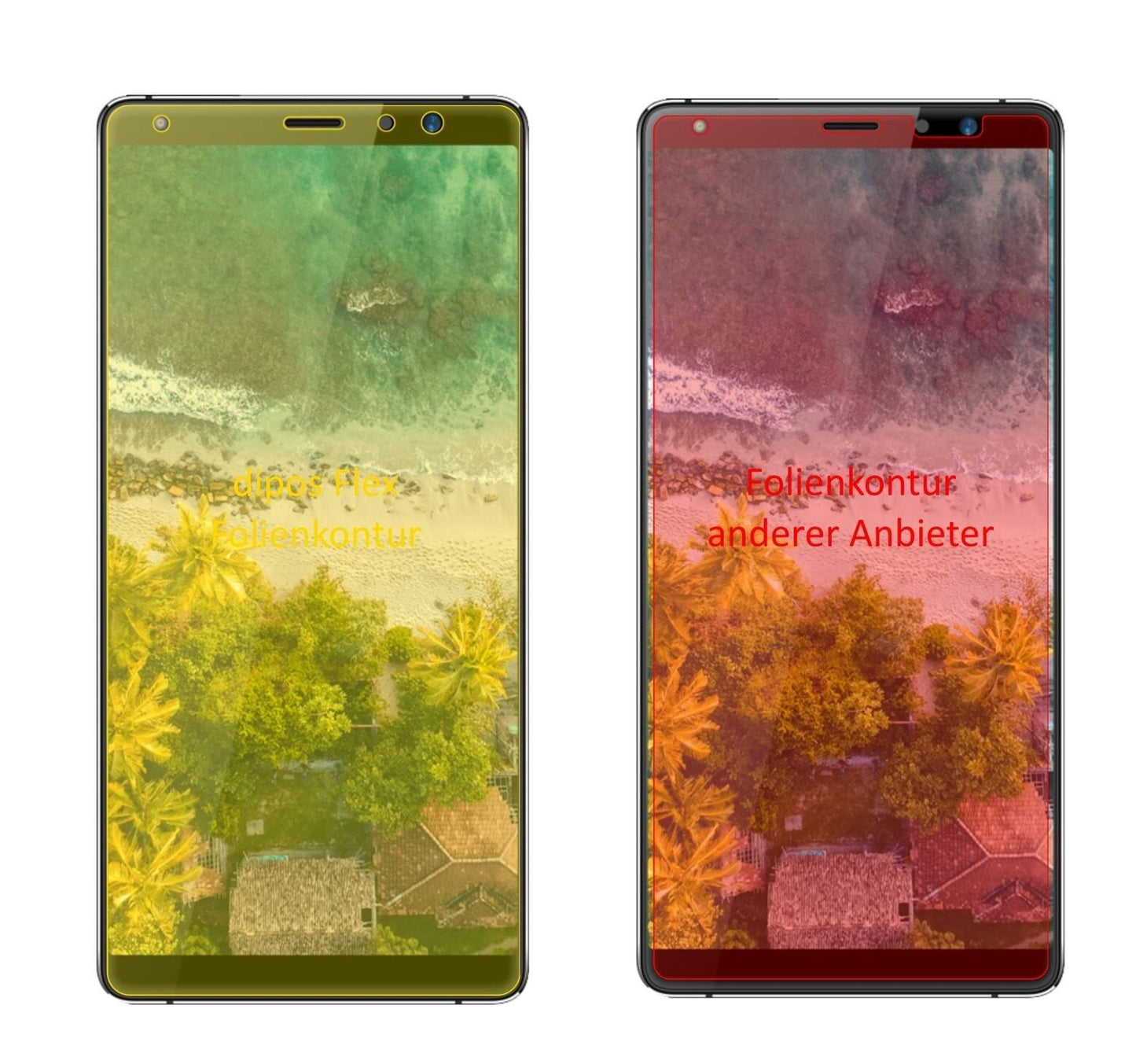 3x 3D Full Cover Schutzfolie für Highscreen Power  (2)