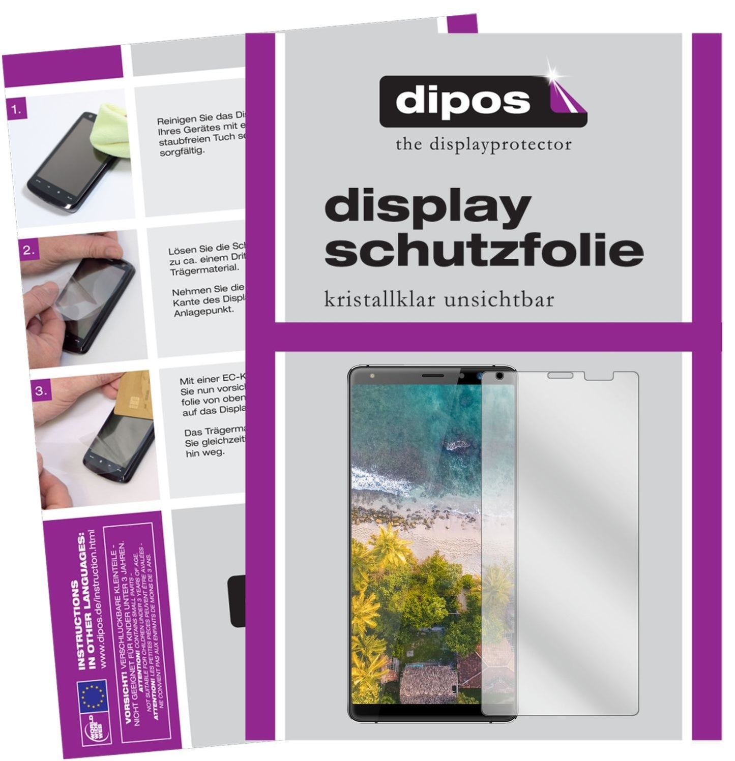 6x Schutzfolie klar für Highscreen Power Five Max  (1)
