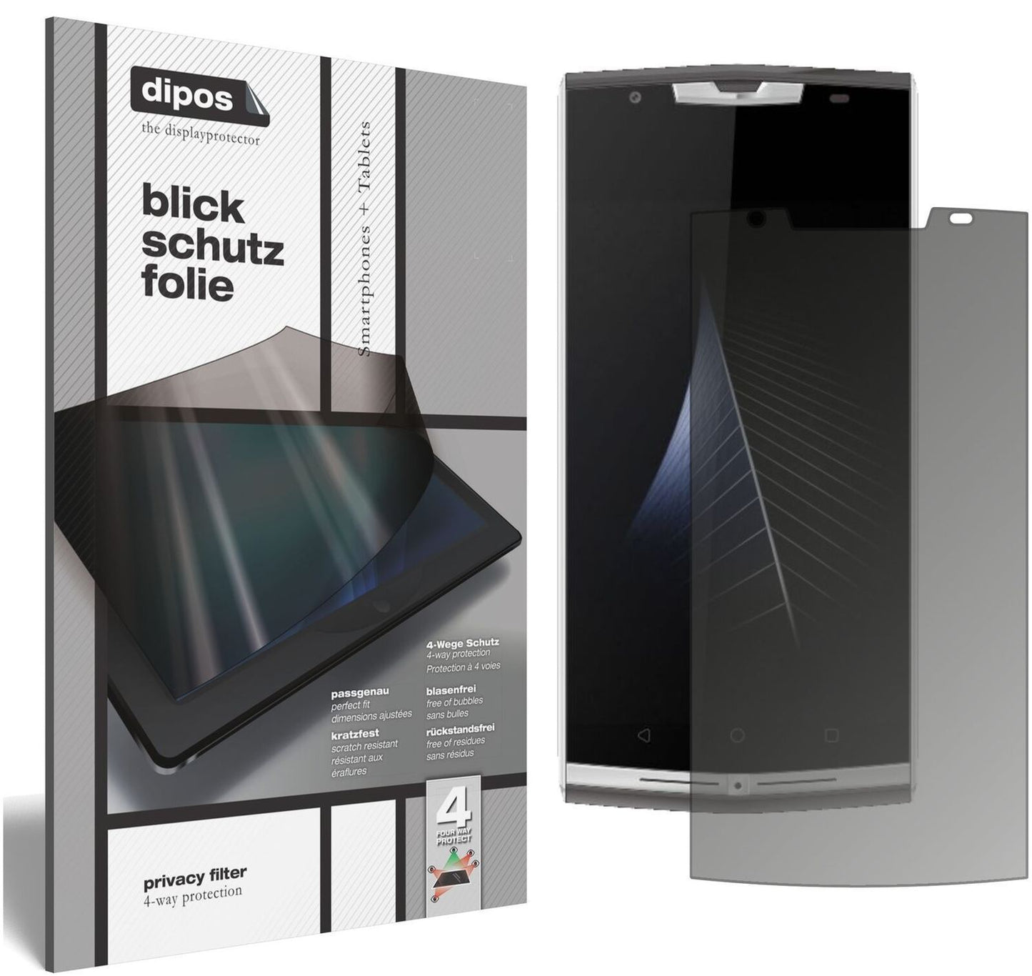 Blickschutzfolie für Oukitel K10000 Pro matt Schut (2)