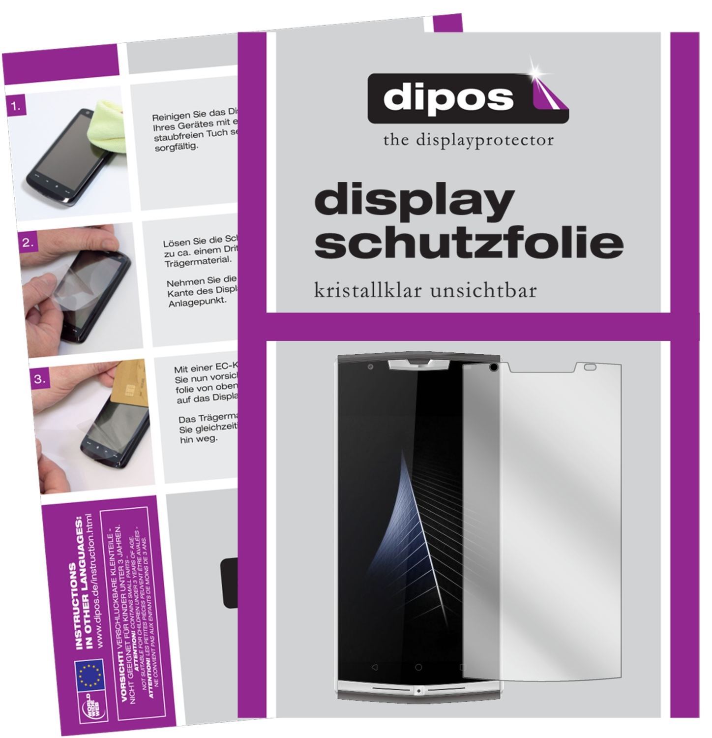 2x Schutzfolie klar für Oukitel K10000 Pro Display (1)