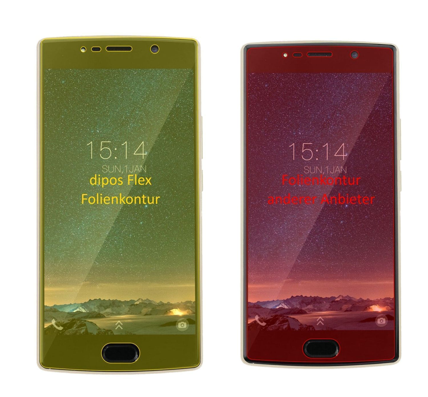 3x 3D Full Cover Schutzfolie für Doogee BL7000 (2)