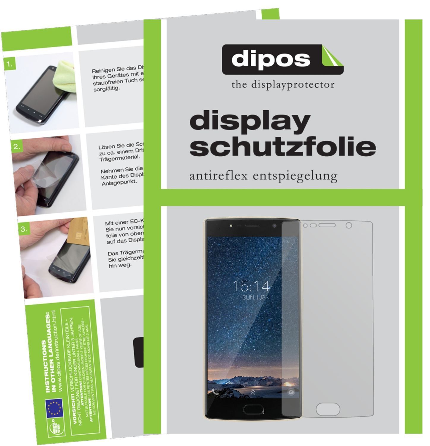 6x Schutzfolie matt für Doogee BL7000 Display-Schu (1)