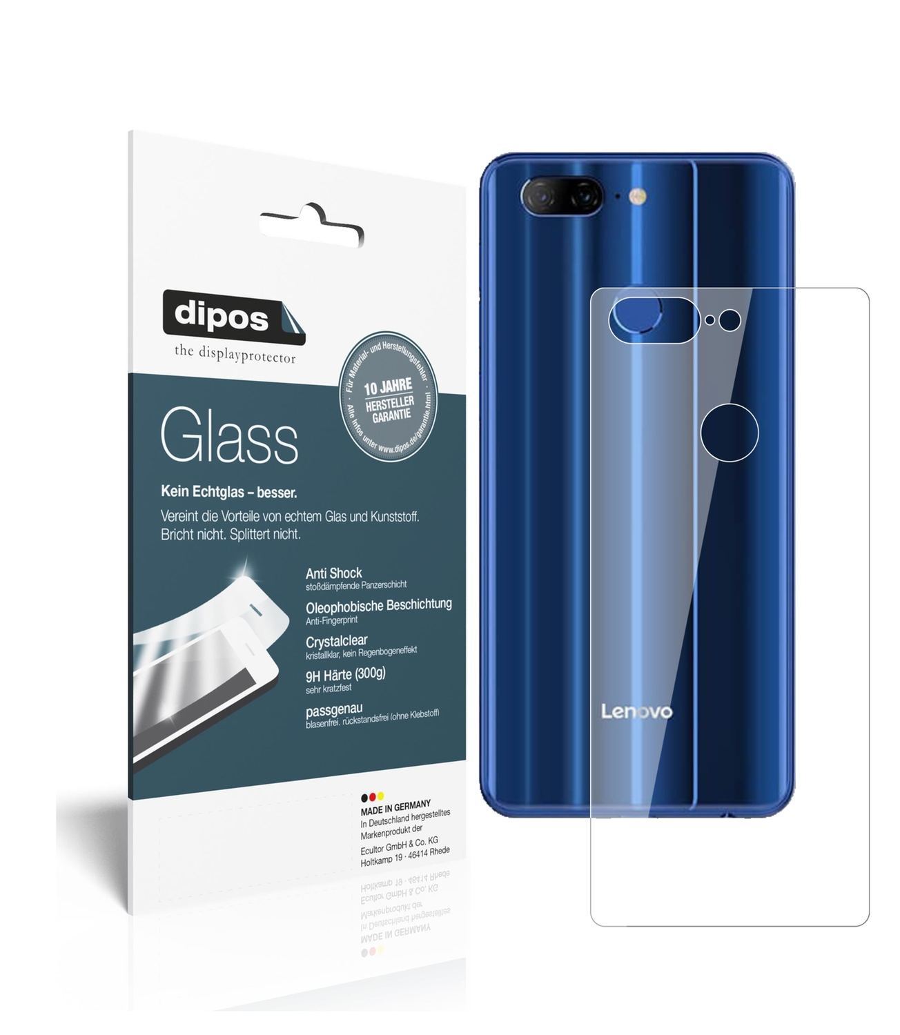 2x 9H Schutzfolie für Lenovo K9 Rückseite Panzerfo (1)