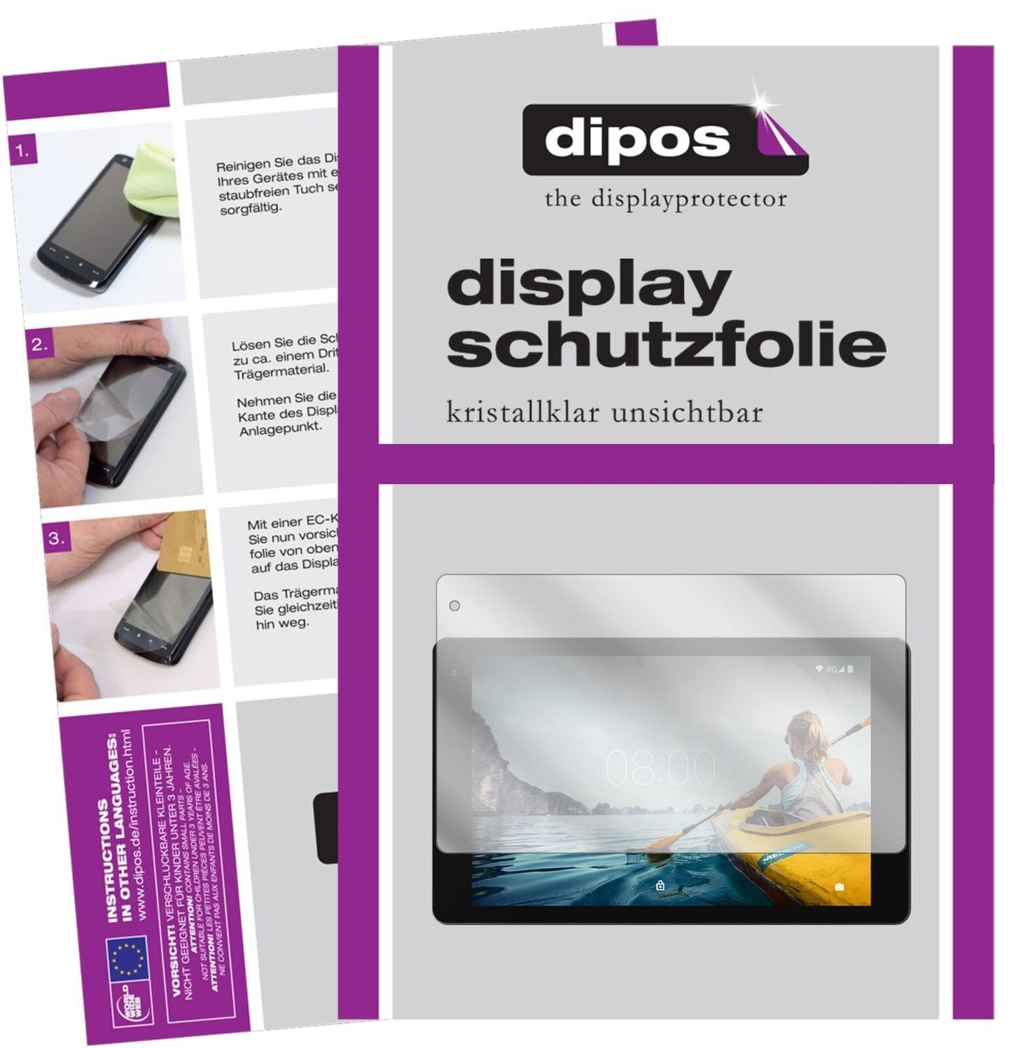 1x Schutzfolie klar für Medion Lifetab P10610 Disp (2)