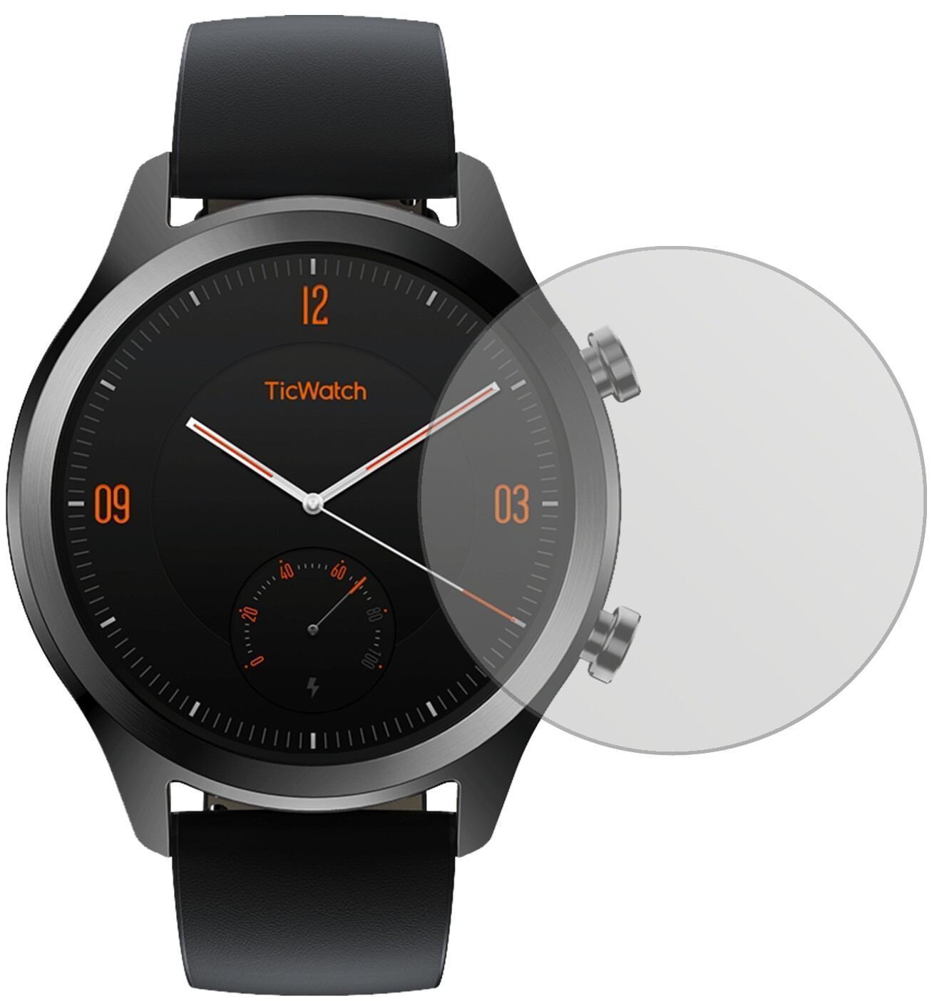 6x Schutzfolie matt für TicWatch C2 Smartwatch Dis (2)