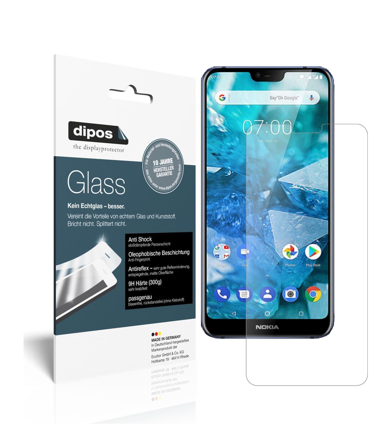 2x 9H Schutzfolie matt für Nokia 7.1 Plus Panzerfo (1)