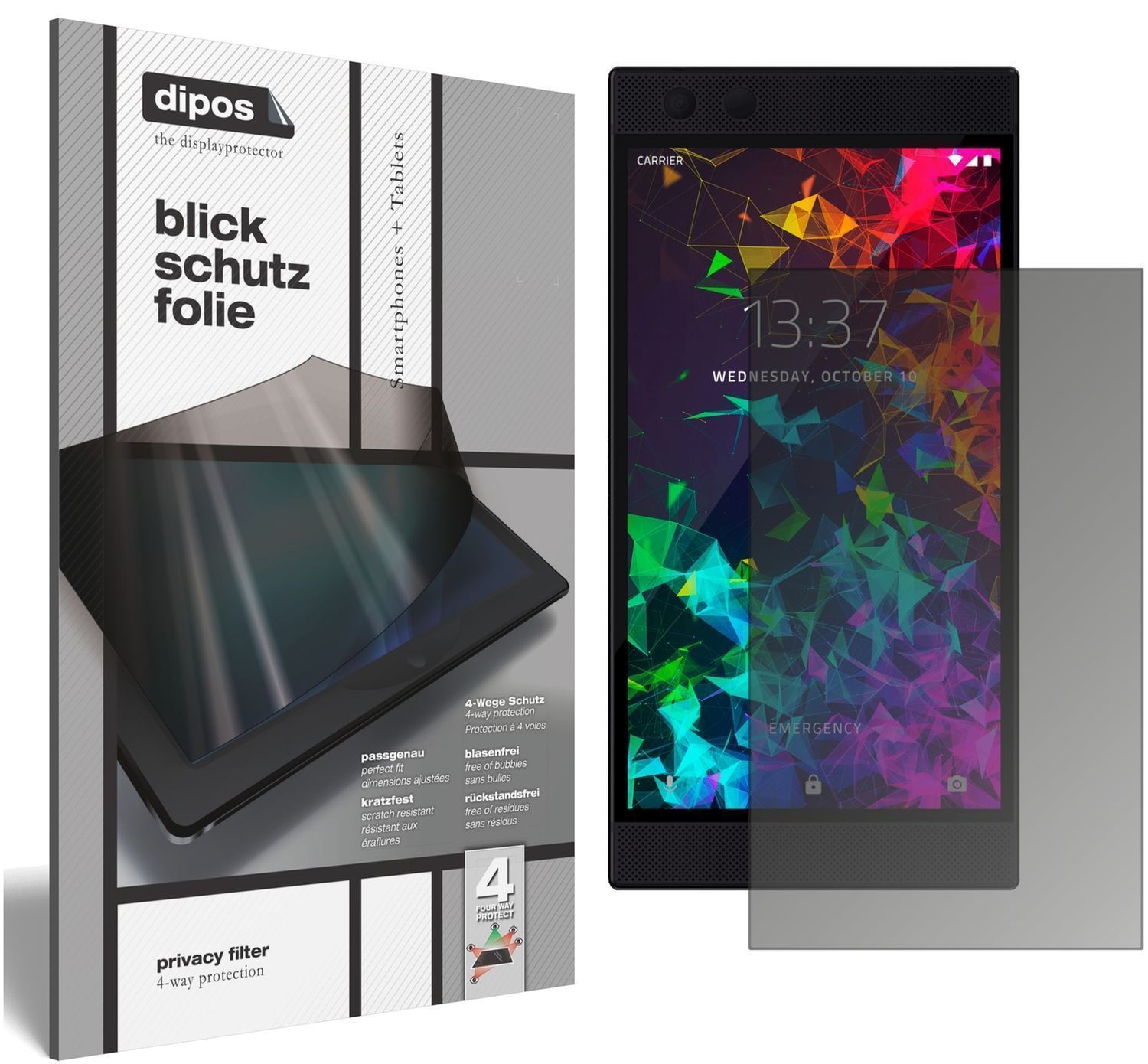 Blickschutzfolie für Razer Phone 2 matt Schutzfoli (1)