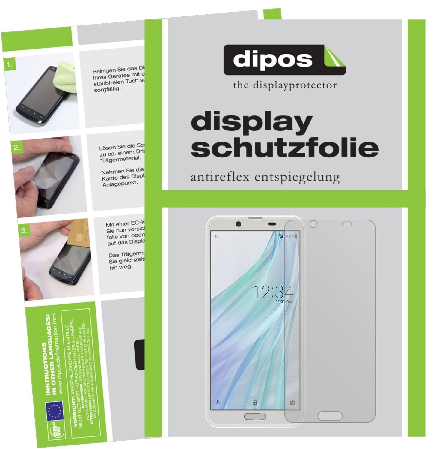 6x Schutzfolie matt für Sharp Aquos Sense2 Display (1)