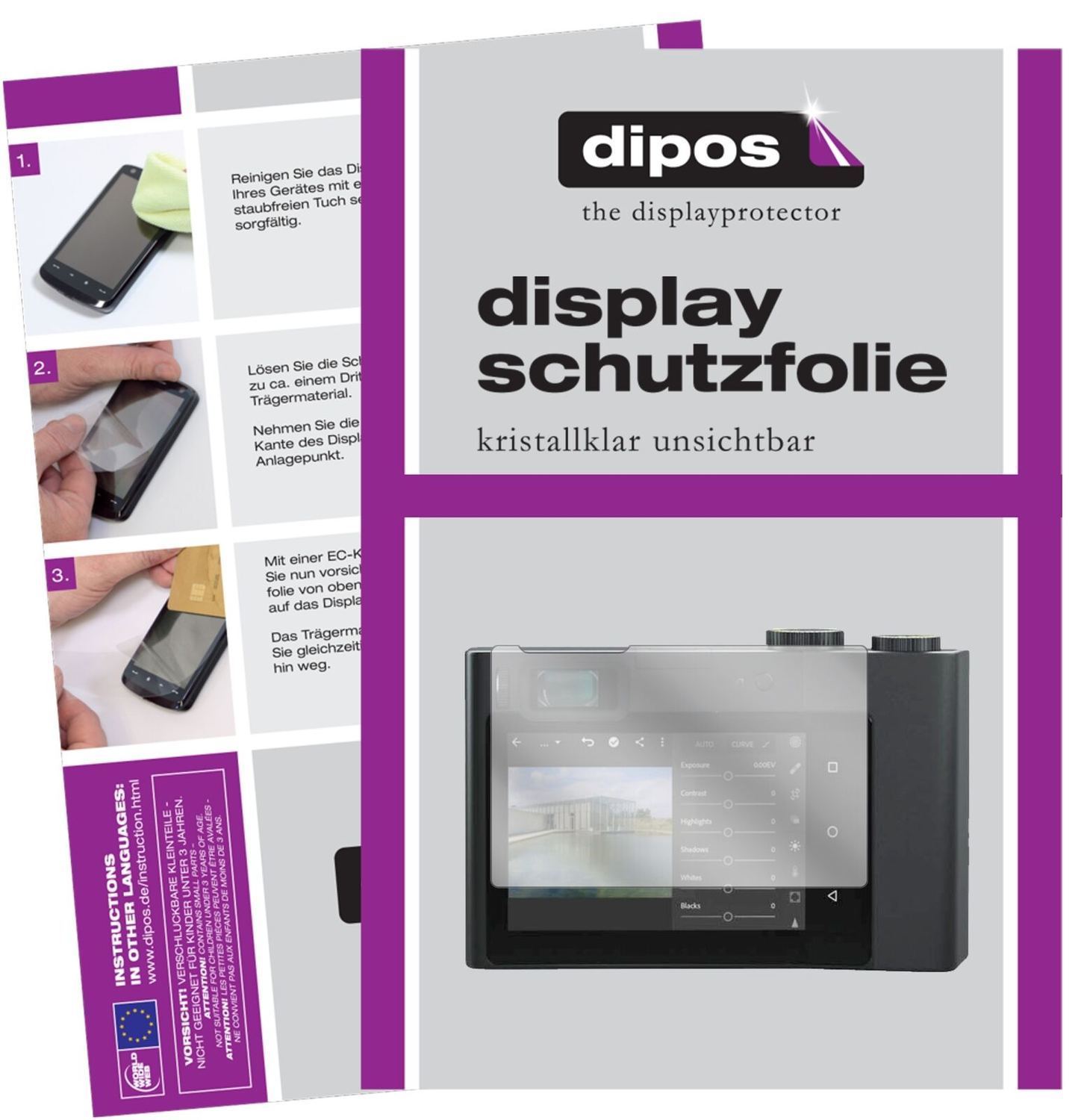 5x Schutzfolie klar für Zeiss ZX1 Display-Schutzfo (2)
