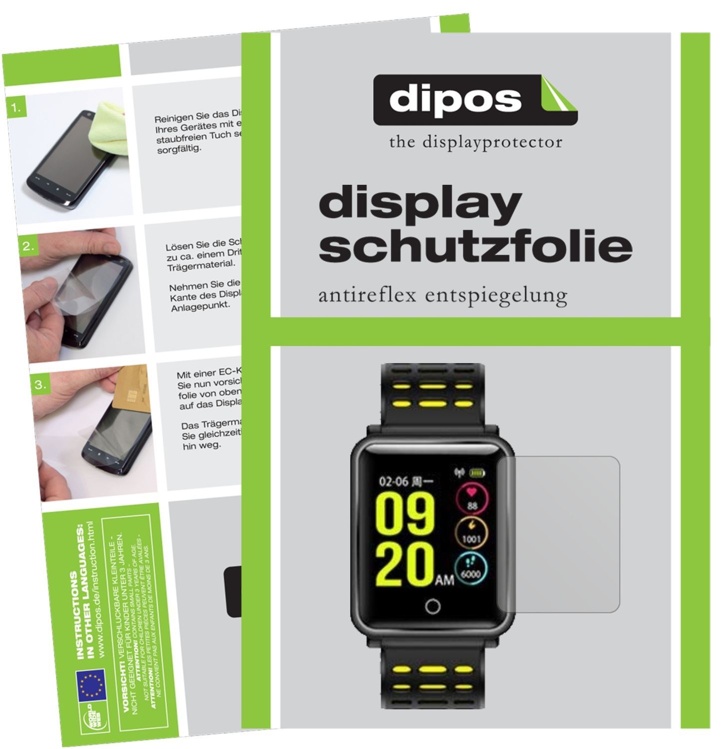 6x Schutzfolie matt für TagoBee TB06 Smartwatch Di (1)