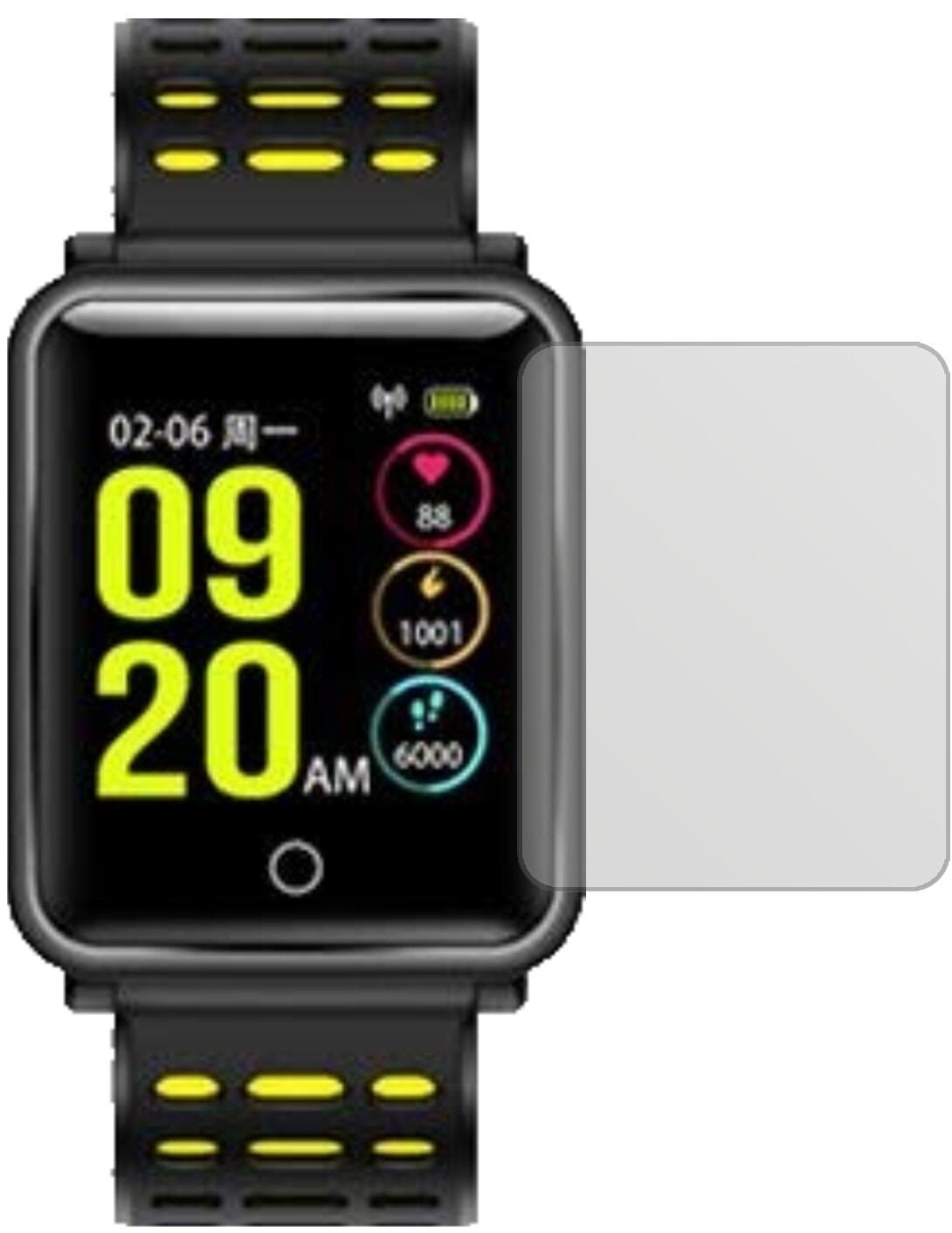 6x Schutzfolie matt für TagoBee TB06 Smartwatch Di (2)