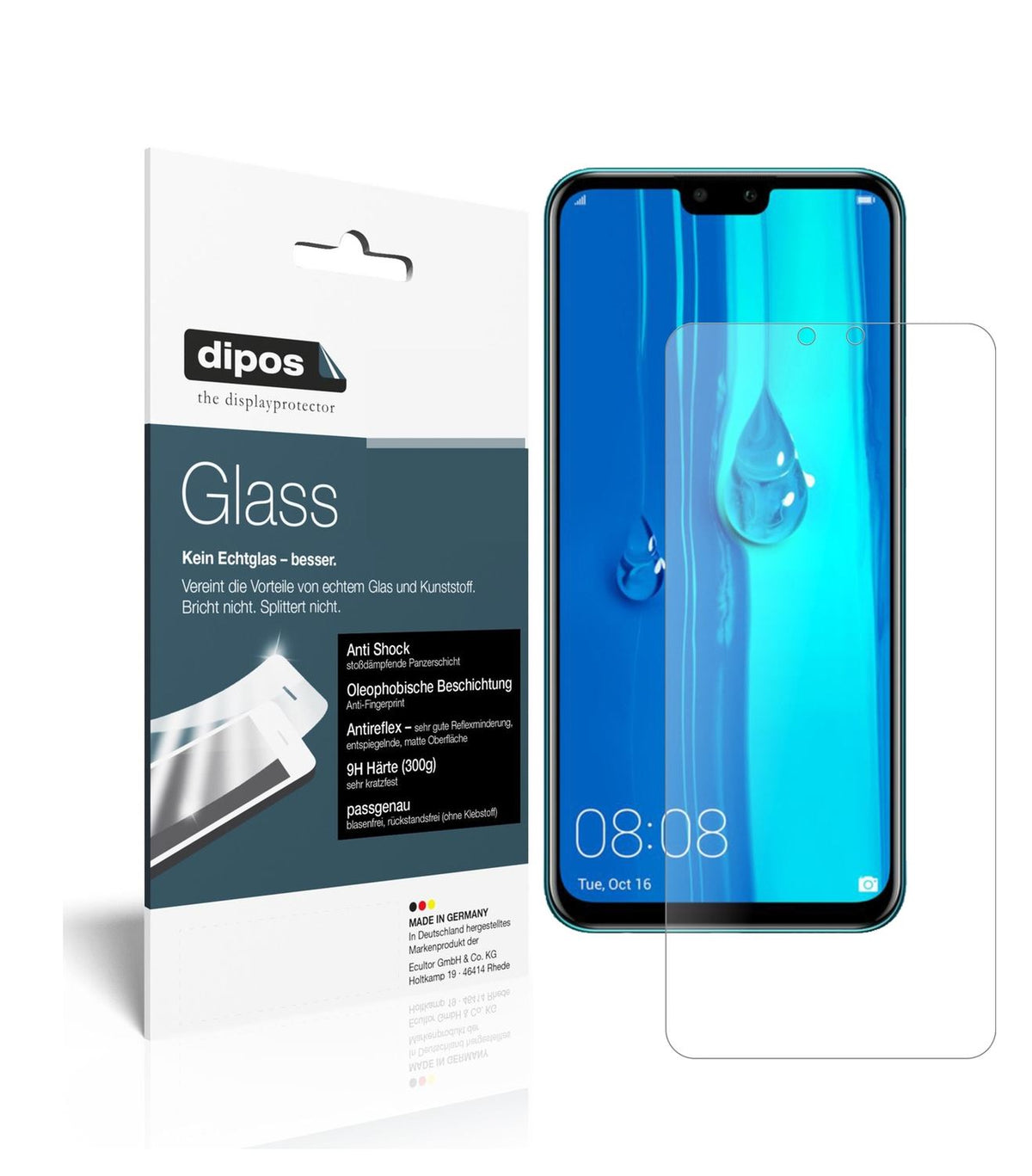 2x 9H Schutzfolie matt für Huawei Y9 (2019) Panzer (1)