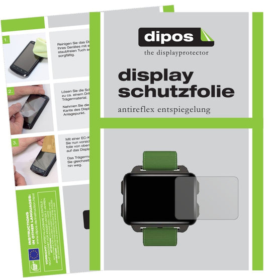 6x Schutzfolie matt für LEMFO LEM4 Smartwatch Disp (1)