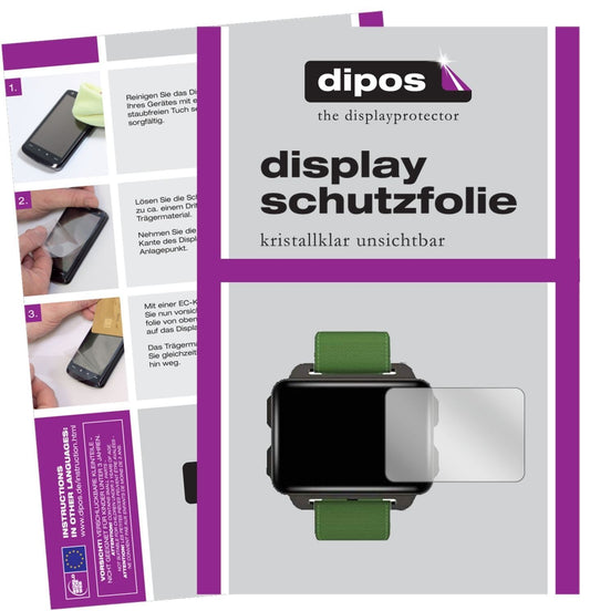 6x Schutzfolie klar für LEMFO LEM4 Smartwatch Disp (1)