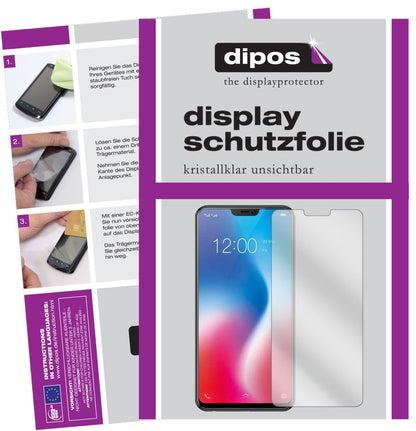 2x Schutzfolie klar für Vivo V9 Pro Display-Schutz (1)