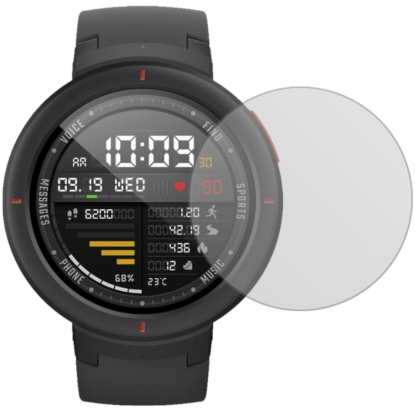 6x Schutzfolie matt für Huami Amazfit Verge Displa (2)