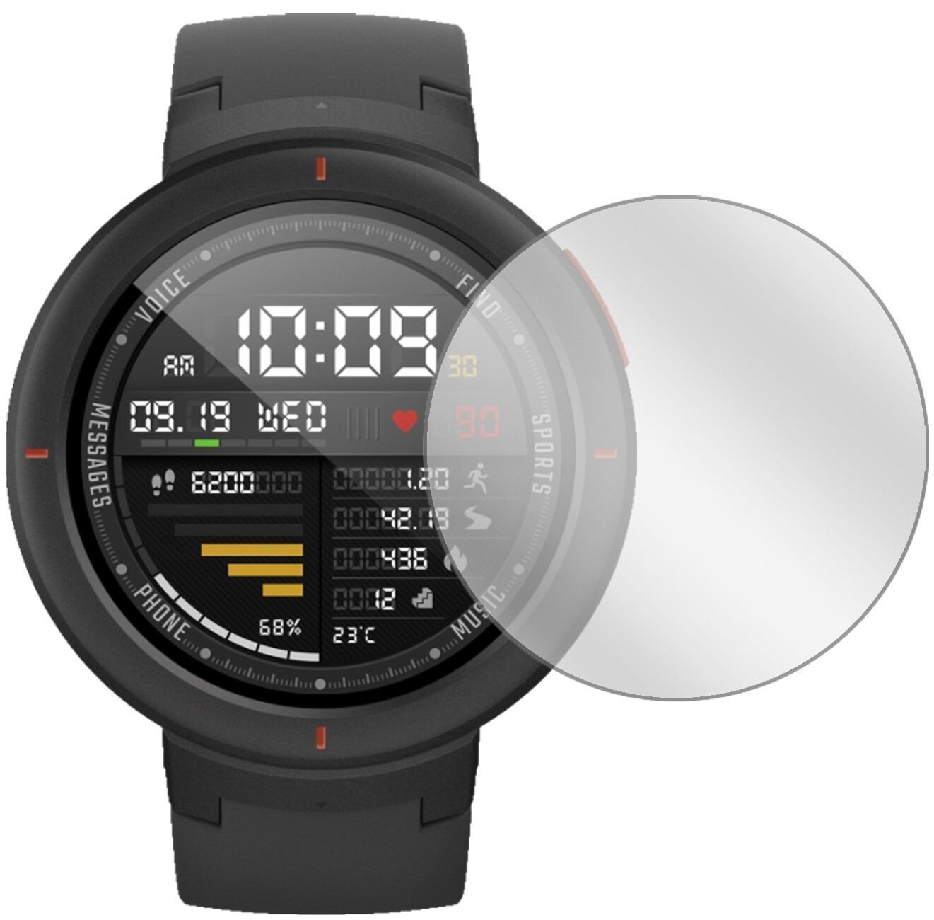 6x Schutzfolie klar für Huami Amazfit Verge Displa (2)