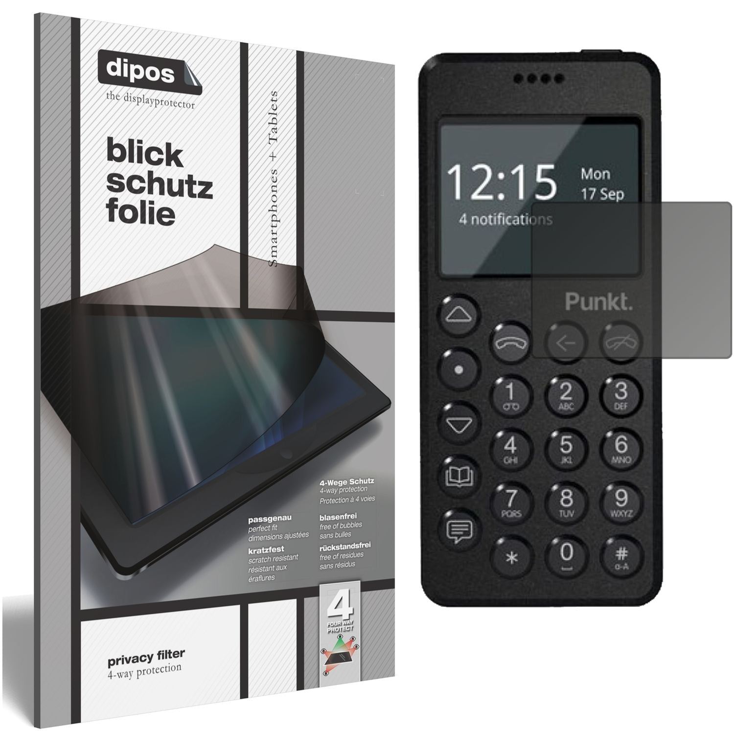 Blickschutzfolie für Punkt MP02 matt Schutzfolie P (1)