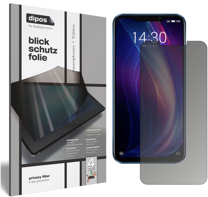 Blickschutzfolie für Meizu X8 matt Schutzfolie Pri (1)