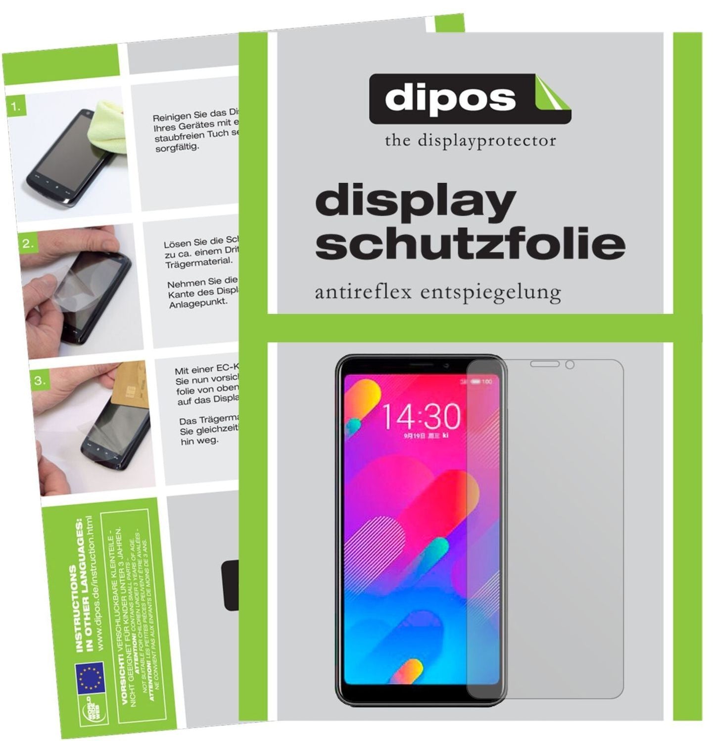 5x Schutzfolie matt für Meizu V8 pro Display-Schut (2)