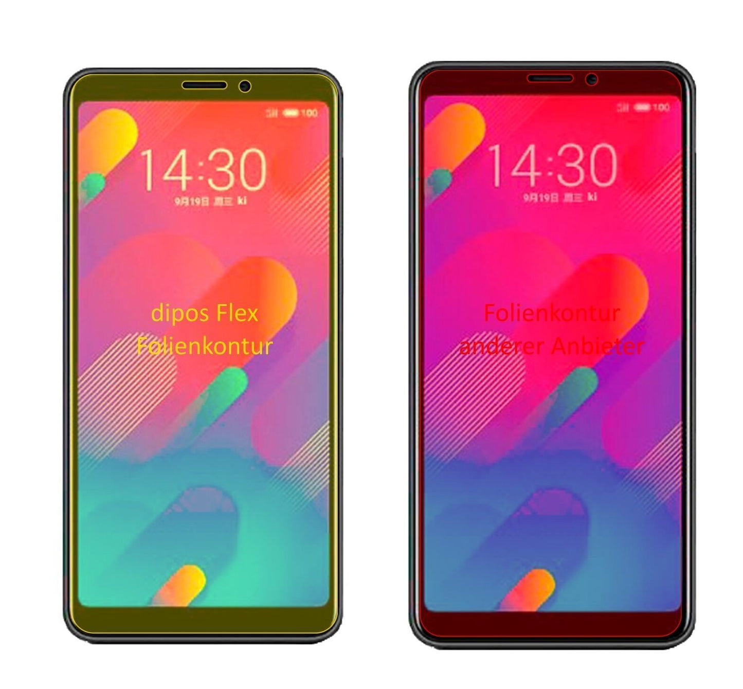 3x 3D Full Cover Schutzfolie für Meizu V8 pro (2)