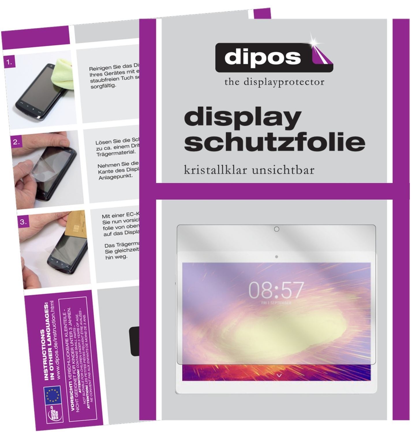 2x Schutzfolie klar für Alldocube M5s Display-Schu (1)