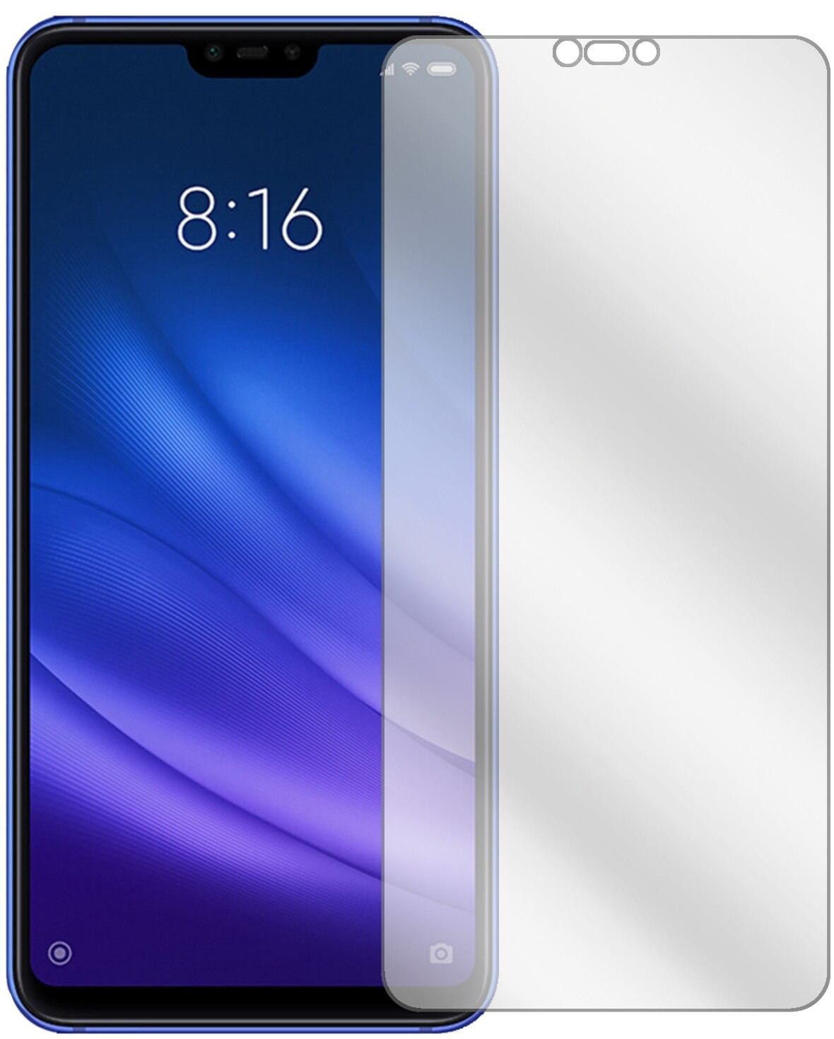 6x Schutzfolie klar für Xiaomi Mi 8 Lite Display-S (2)