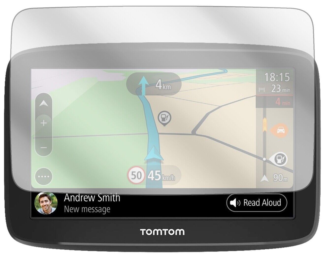 2x Schutzfolie klar für TomTom Go Basic Display-Sc (1)