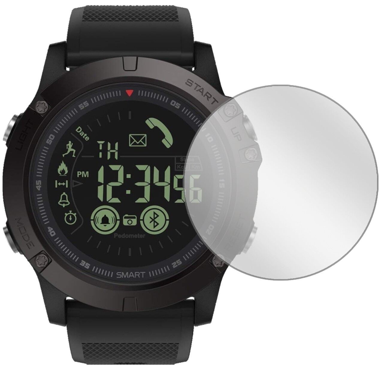 6x Schutzfolie klar für Zeblaze VIBE 3 HR Display- (2)