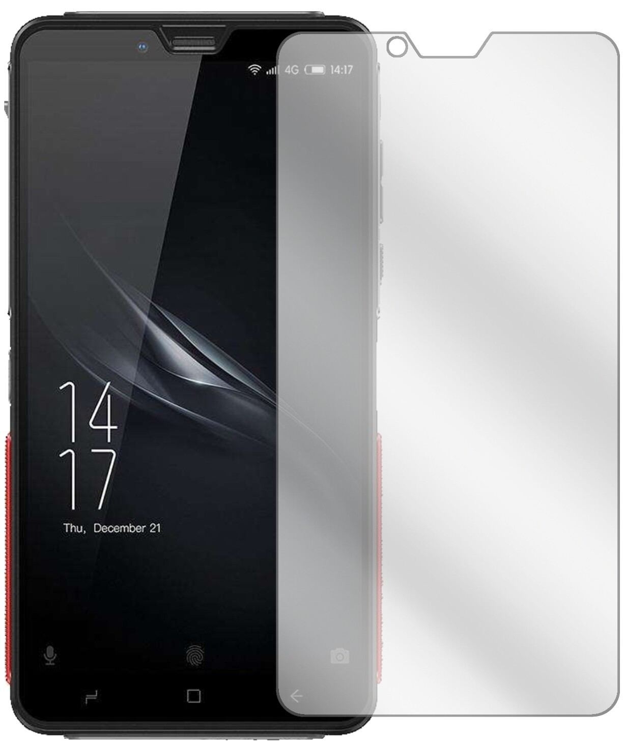 6x Schutzfolie klar für Elephone Soldier Display-S (2)