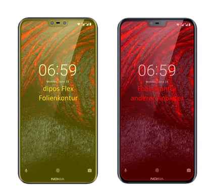 3x 3D Full Cover Schutzfolie für Nokia 6.1 Plus (2)