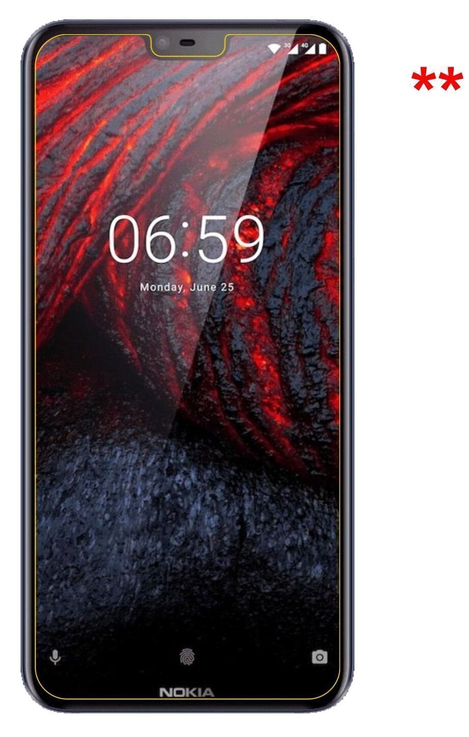 2x Schutzfolie klar für Nokia 6.1 Plus Display-Sch (5)