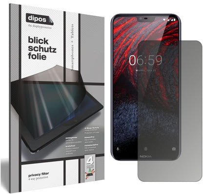 Blickschutzfolie für Nokia 6.1 Plus matt Schutzfol (2)