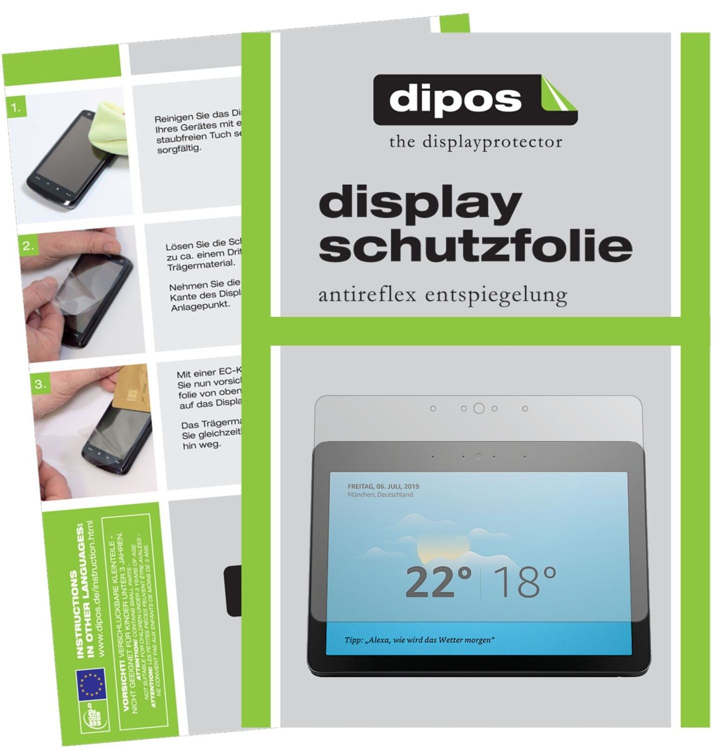 1x Schutzfolie matt für Amazon Echo Show 2. Gen Di (2)