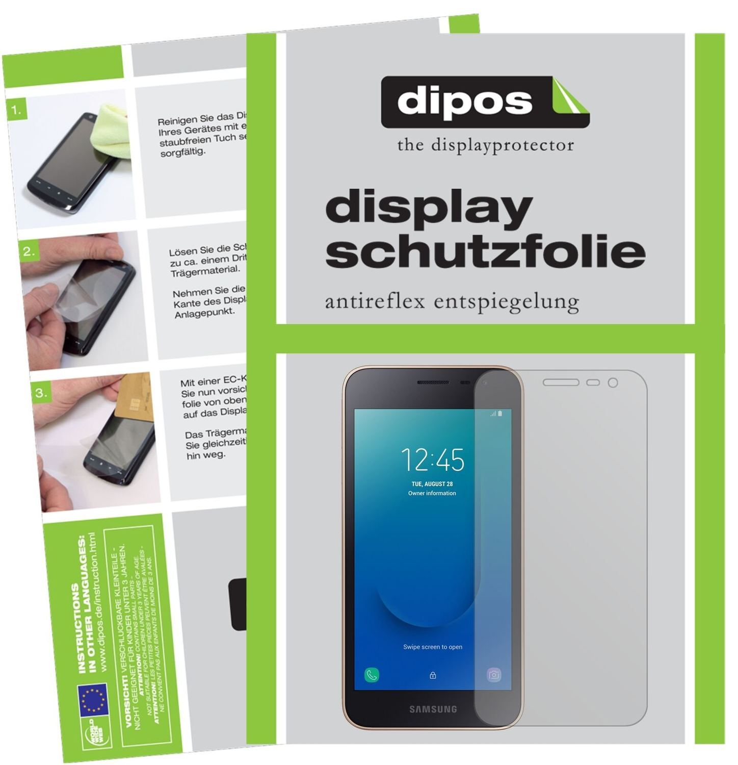 5x Schutzfolie matt für Samsung Galaxy J2 Core (20 (2)