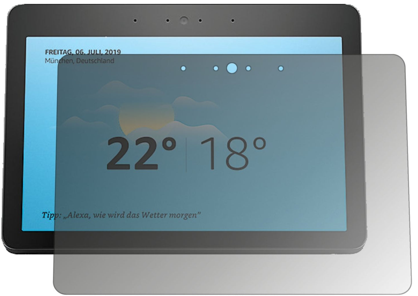Blickschutzfolie für Amazon Echo Show 2. Gen matt  (1)