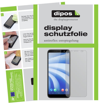 2x Schutzfolie matt für HTC U12 Life Display-Schut (1)