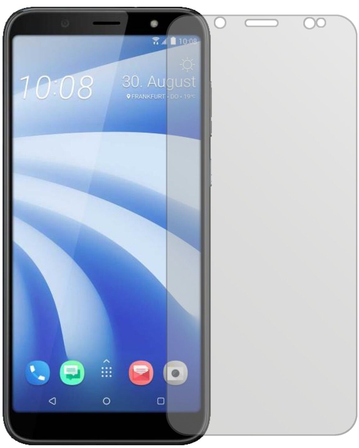 2x Schutzfolie matt für HTC U12 Life Display-Schut (2)