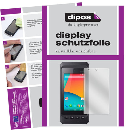6x Schutzfolie klar für Unitech PA720 Display-Schu (1)