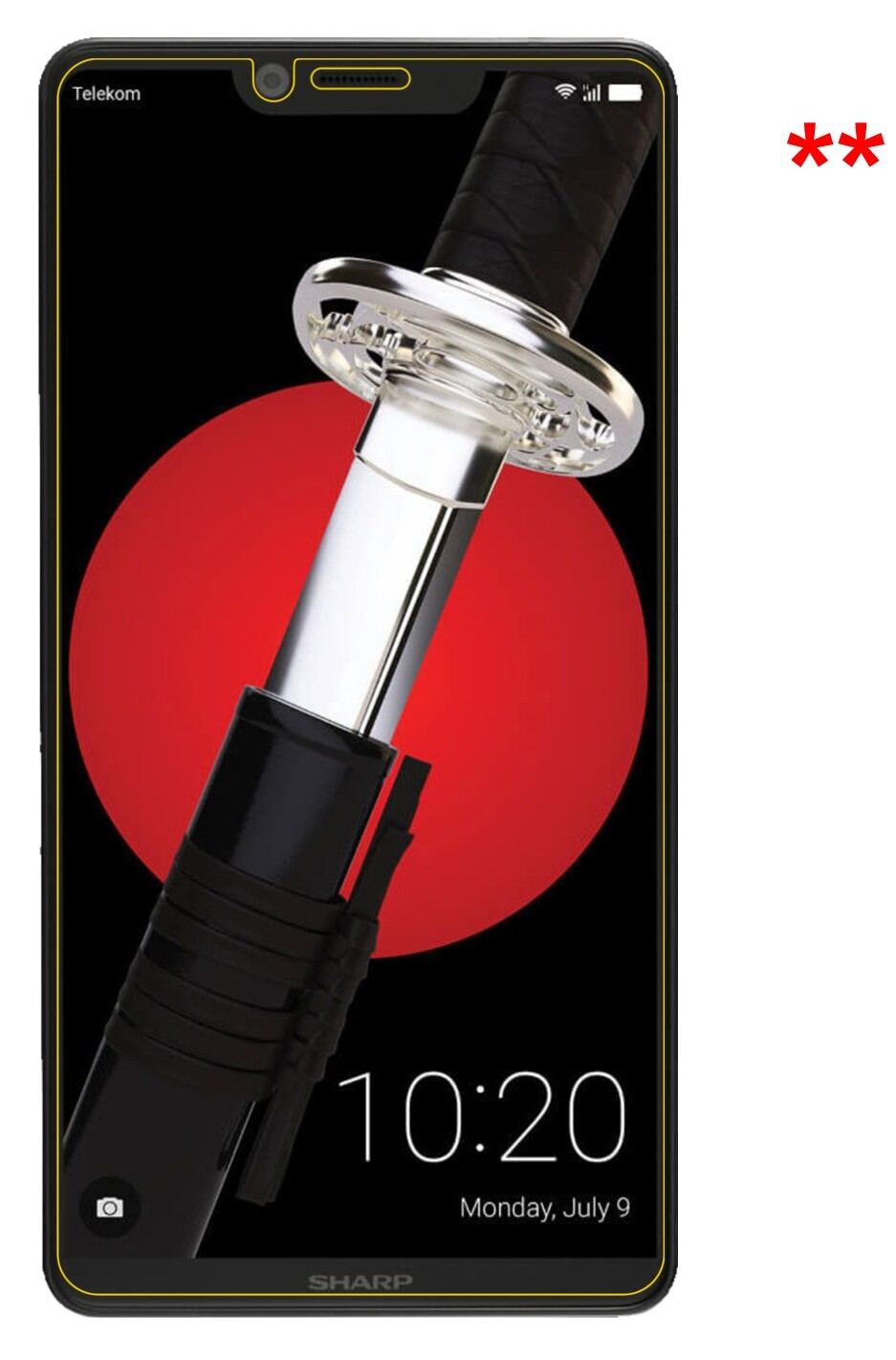 Blickschutzfolie für Sharp Aquos D10 matt Schutzfo (5)